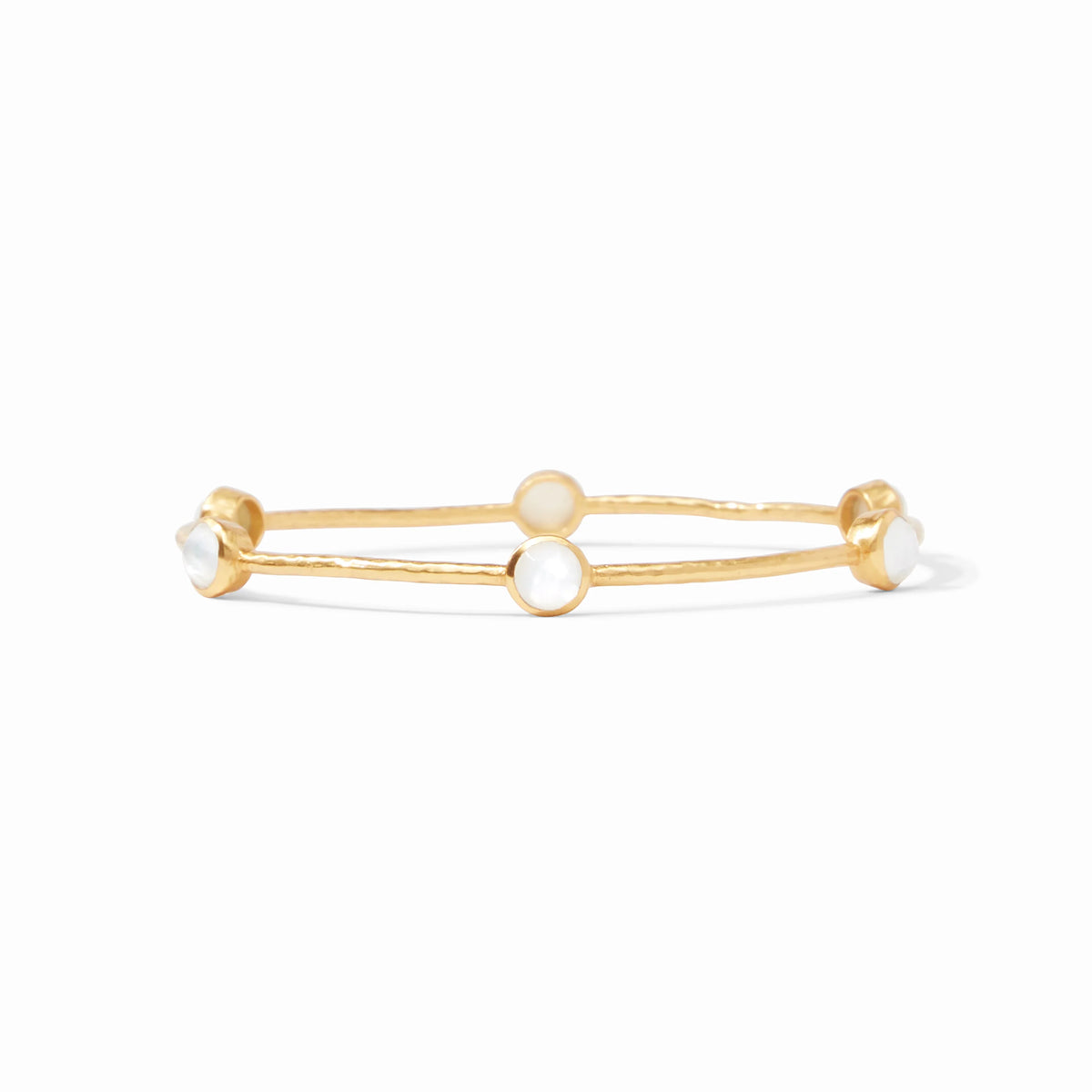 Milano Luxe Bangle- Iridescent Chalcedony Blue- Medium main image 0