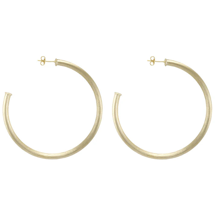 Sheila Fajl Irene Hoops - Brushed Gold main image 1