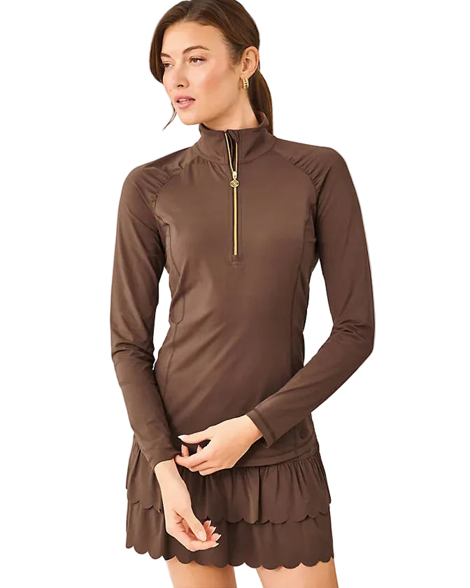 Justine Half Zip UPF 50 (Coco Beach)