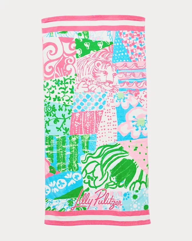 Beach Towel (Multi Crazy Quilt)
