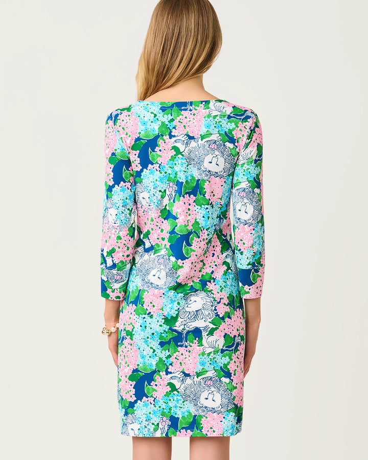 UPF 50+ Nadine Dress (Starlight Navy Lydia The Lion)