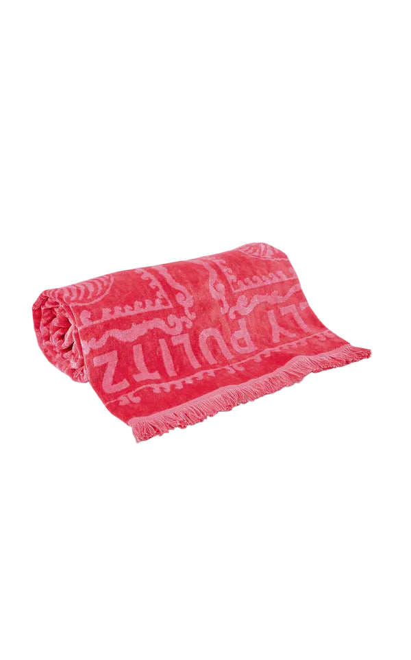 Jacquard Beach Towel (Paradise Punch Shell Shine)