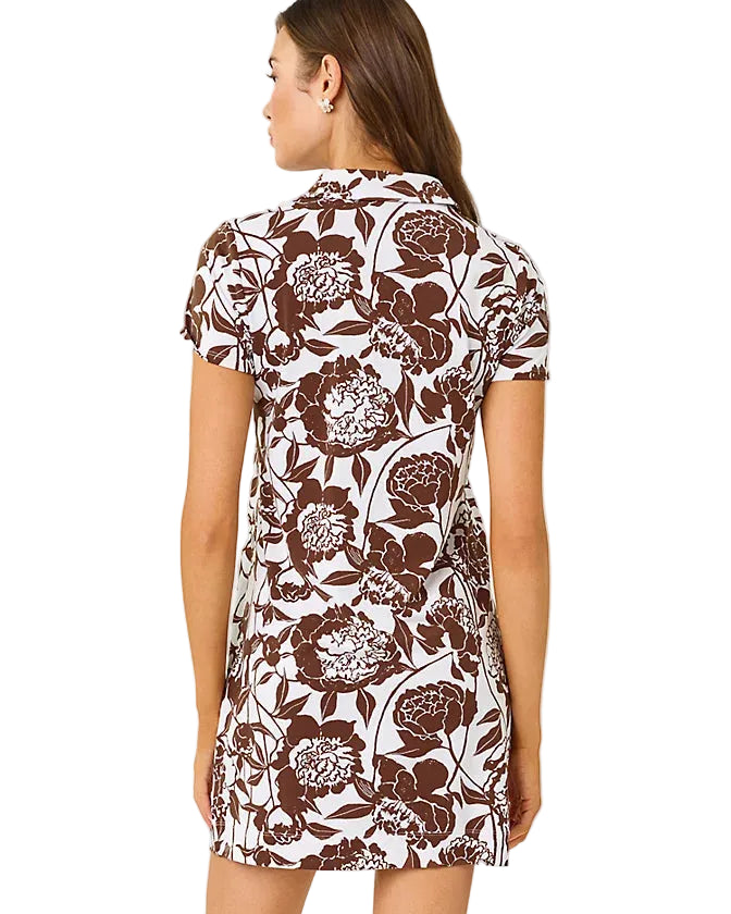 Dune UPF 50 Short Sleeve Dress (Resort White Miami)