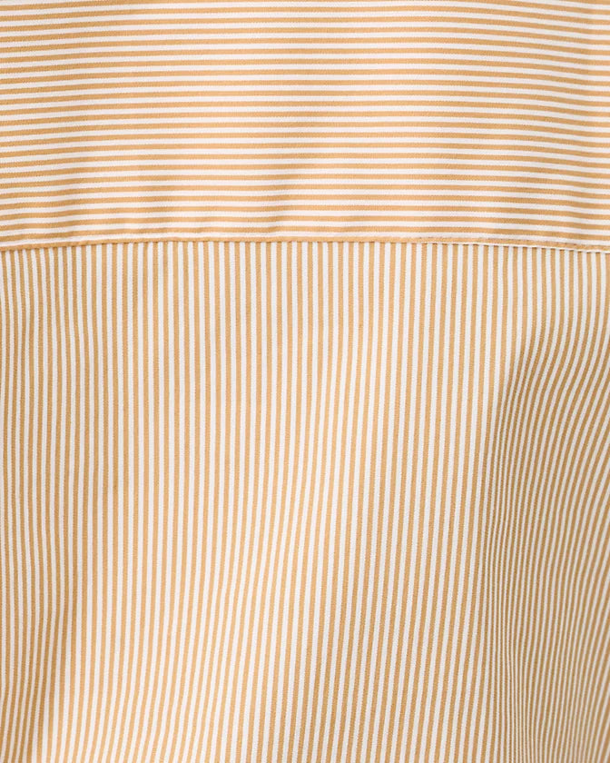 The Lilly Shirt (Iced Latte Mirror Shirting Stripe)