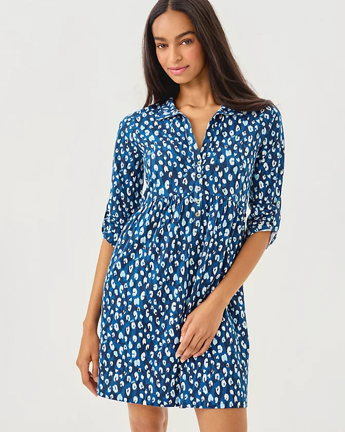 Saralyn Dress (Starlight Navy Once and Floral)