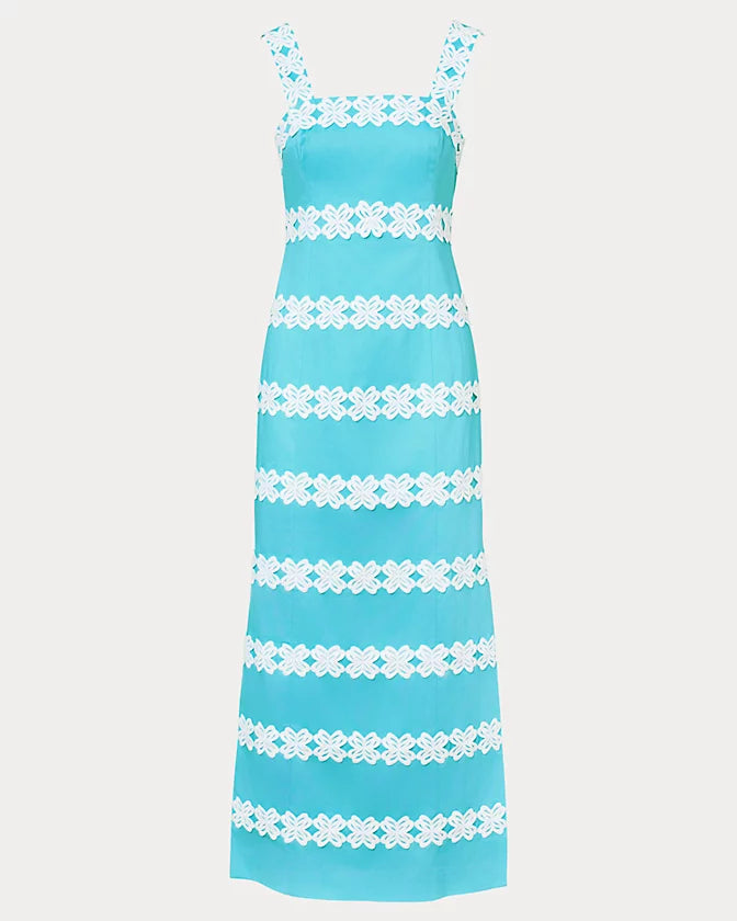 Davis Maxi Dress (Capri Blue)