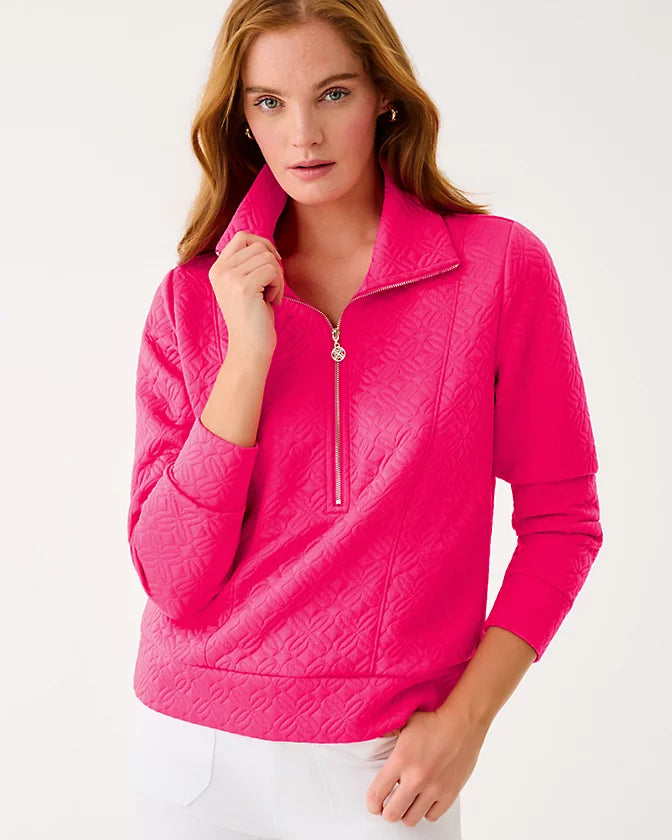 Eleni Pullover (Sunshell Pink Butterfly)