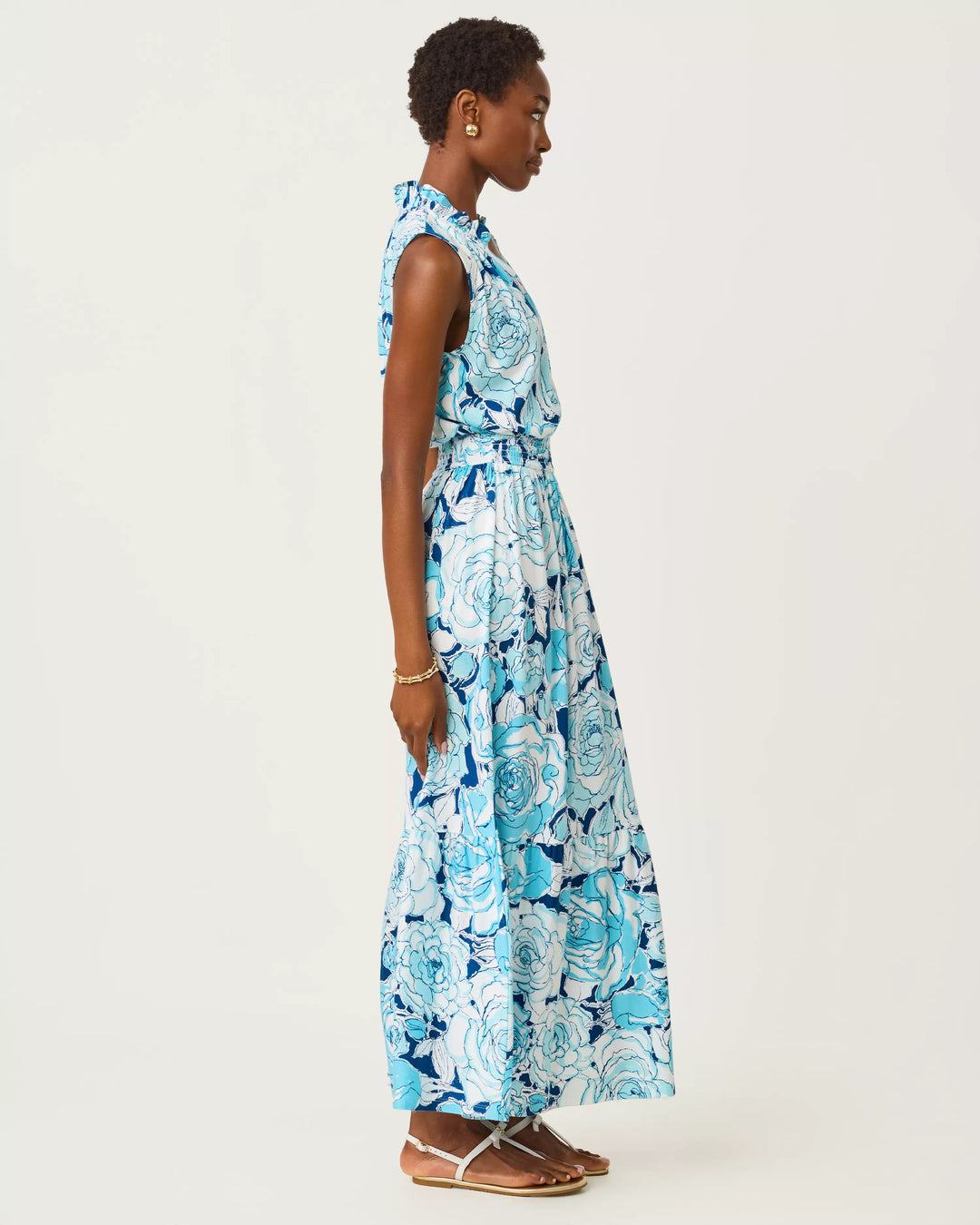 Amiria Maxi Dress (Capri Blue Rosanna)  Only Options Valdosta