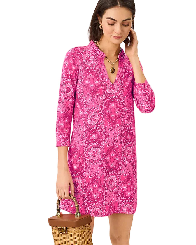 Annelie Dress (Pink Aster The Casbah Allover)