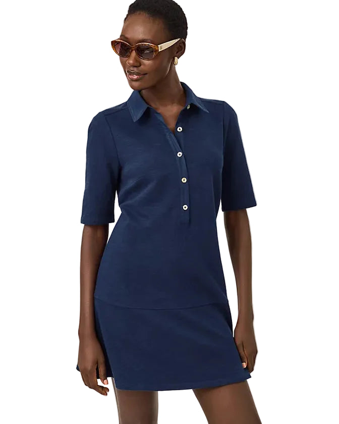 Carmelia Dress (Low Tide Navy)