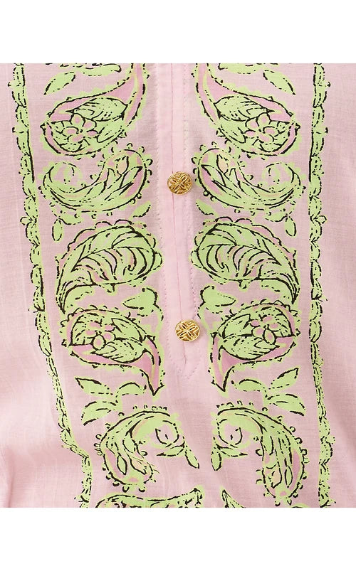 Noor Long Sleeve Top (Lime Chiffon Estoril)