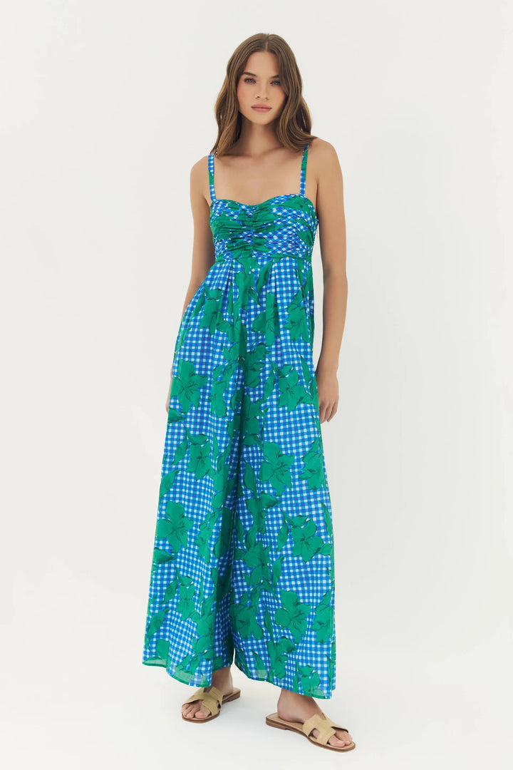 Chaney Jumpsuit (Multi Gingham Backed Floral)