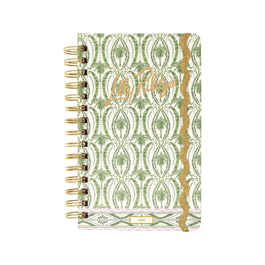 Medium 12 Month Agenda (Textured Palm Stripe)