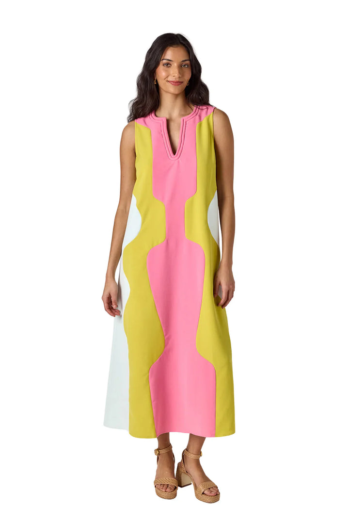 Schaeffer Dress (Garden Colorblock)