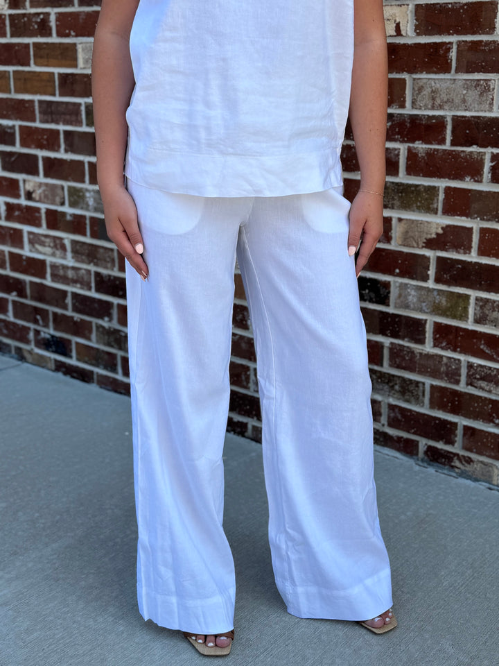 Linen Pant (White)