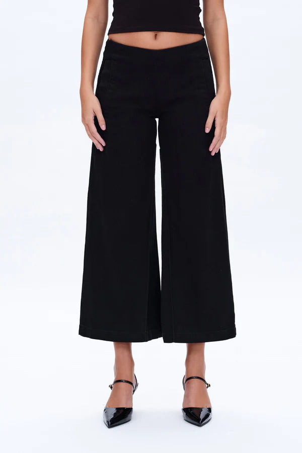 Timothy Low Rise Relax Trouser (Black)