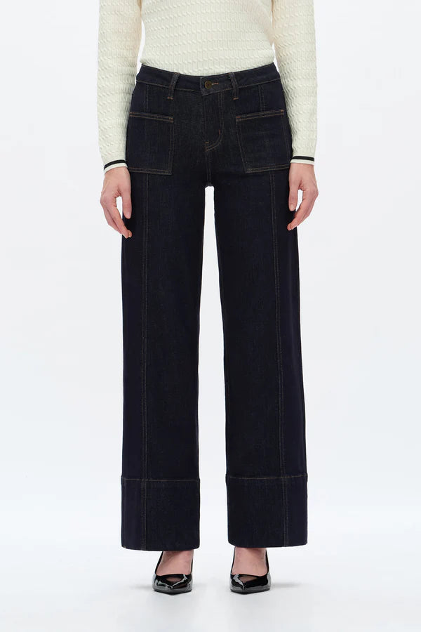 Katia Mid Rise Wide Leg (Rinse Wash)