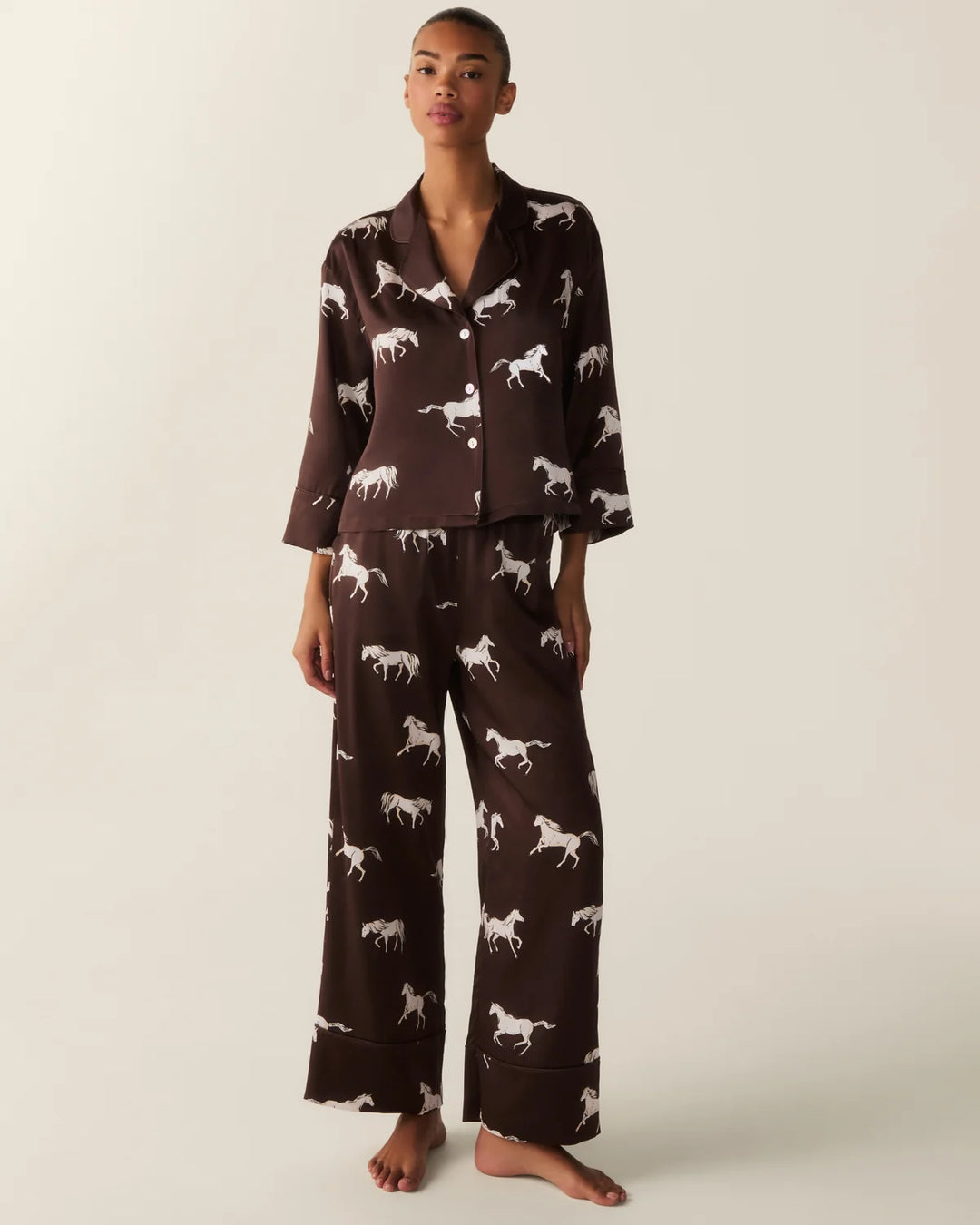 Silk Celine Pajama Set (Highgrove Equestrian)