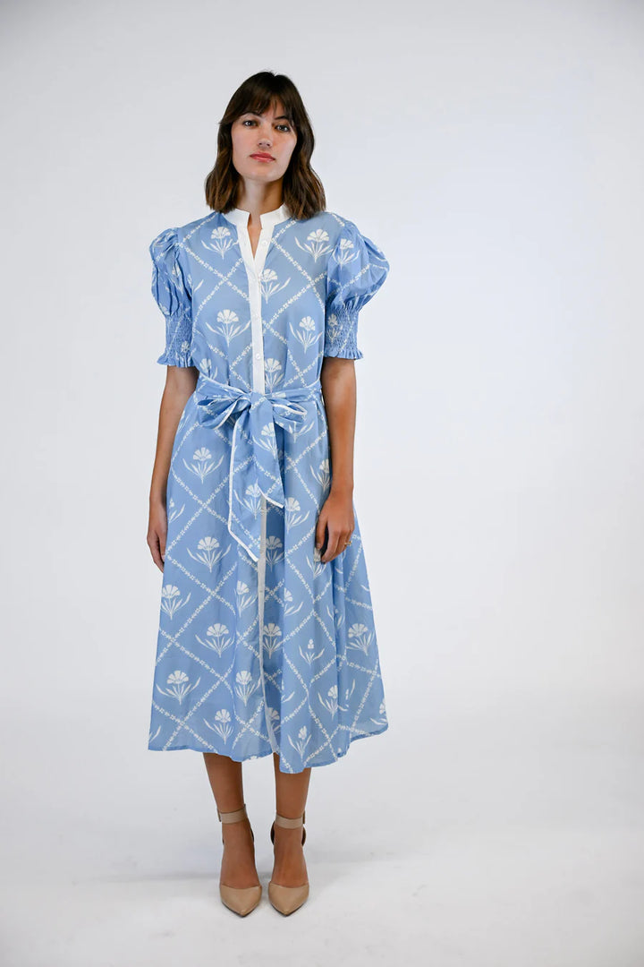 Kiawah Dress (Perwinkle Bloom)