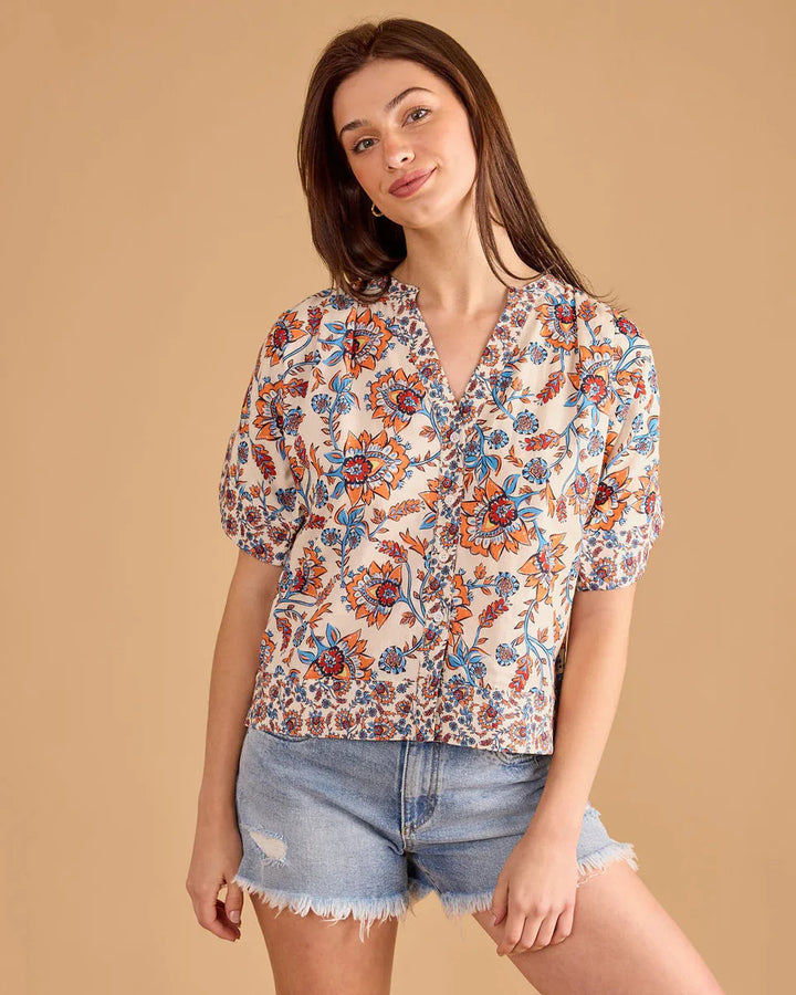 Elena Top (Nepal Floral)