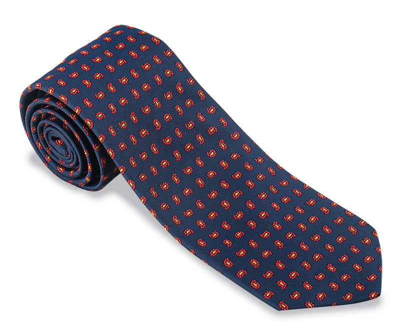 Navy Cedar Pine Tie