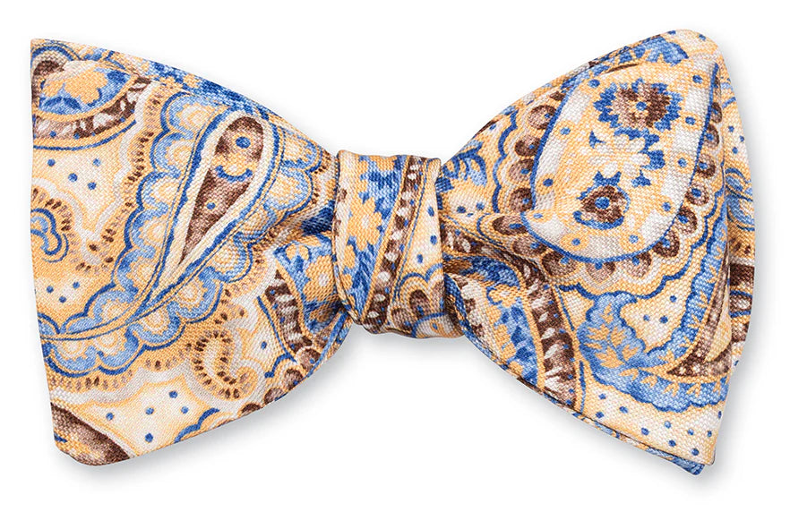 Bernadette Paisley  Bow Tie (Yellow/Blue)