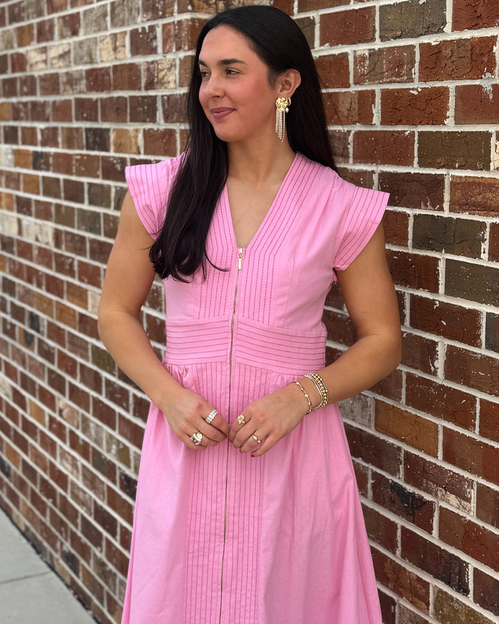 Zipper Dress (Pink)