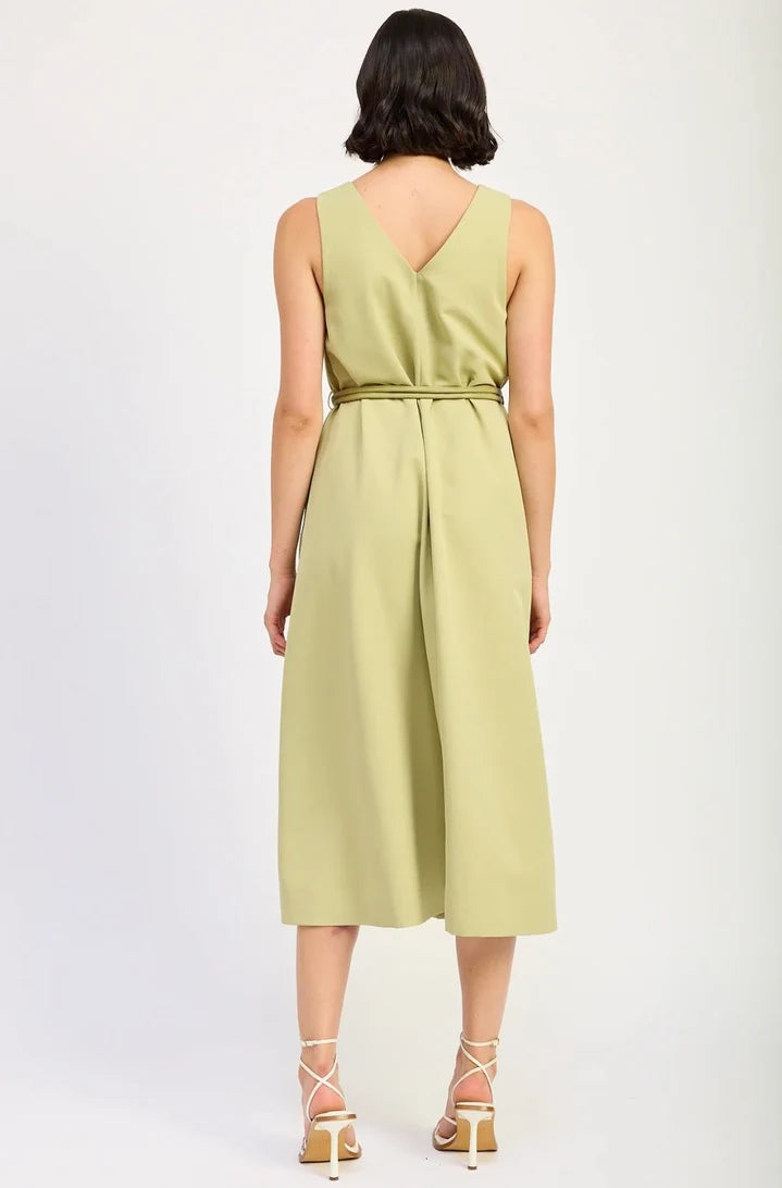 Ryleigh Belted Mini Dress (Laurel Green)  Only Options Valdosta