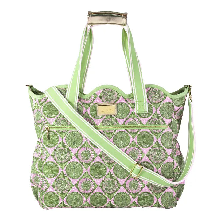 Scallop Cooler Tote (Tropical Tiles)