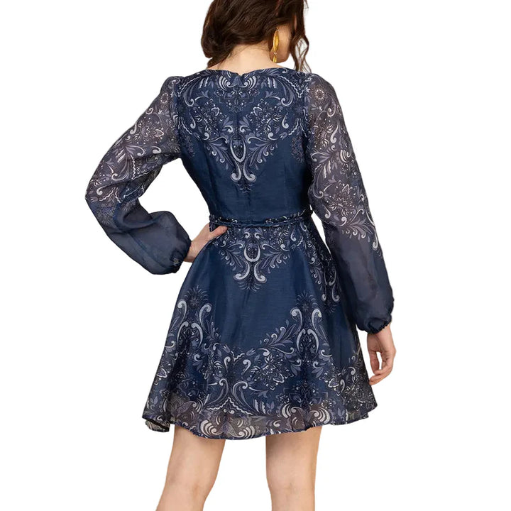 Scoop Neck Dress (Navy)