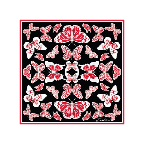The Mariposa Scarf (Black &amp; Red)