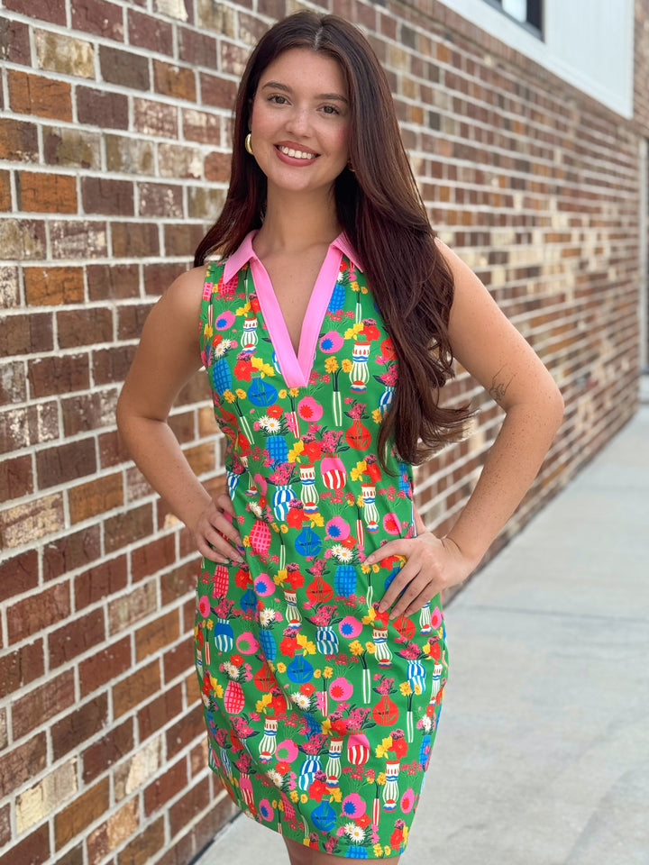 Azalea Dress (Green Chantilly)