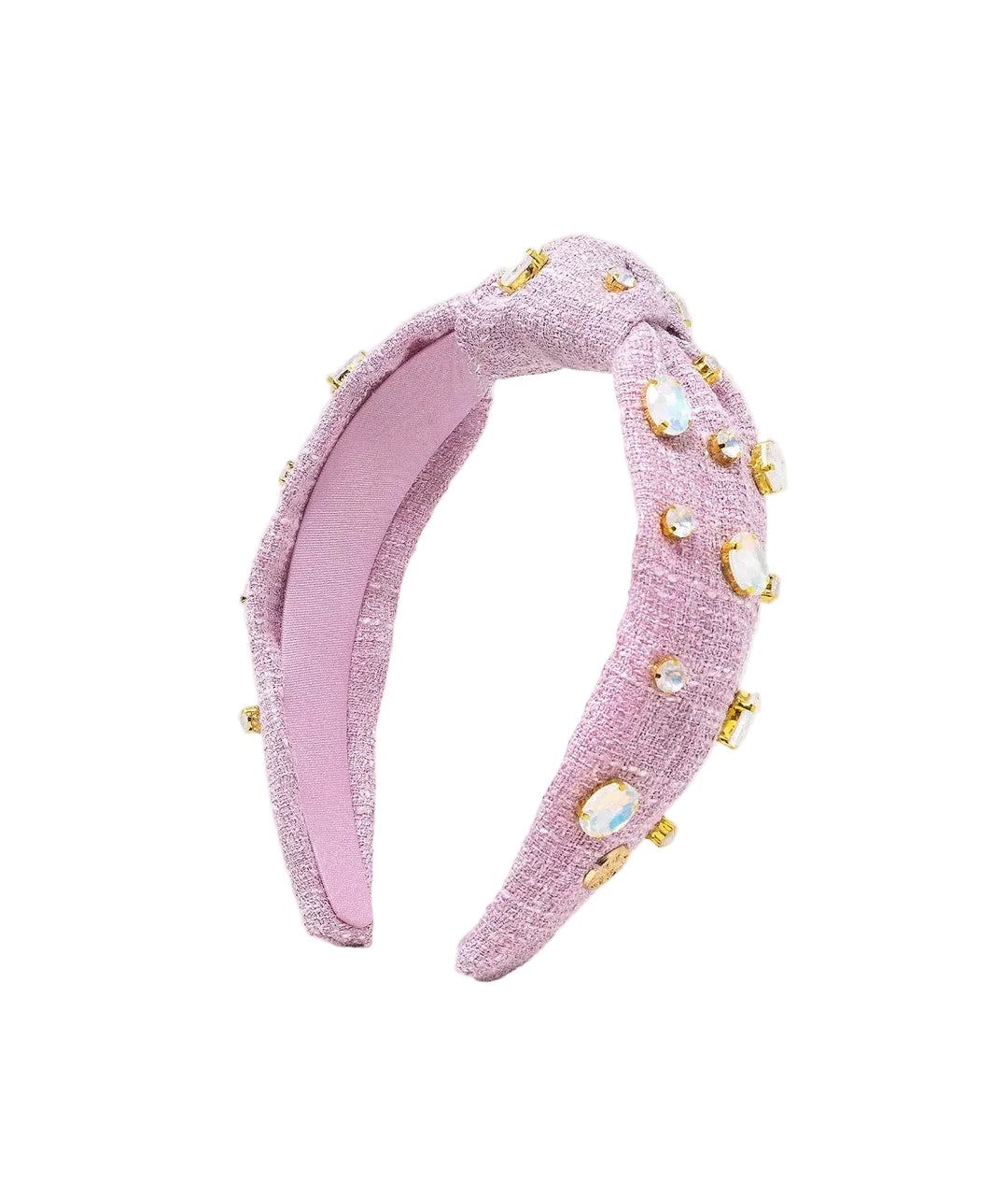 Embellished Slip Knot Headband (Oleander Pink)