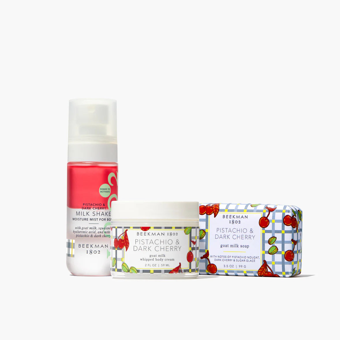 Milkshake Body Care Set (Pistachio Dark Cherry) – Only Options Valdosta