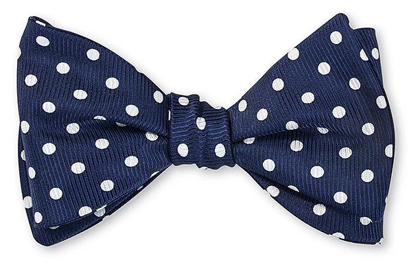 Navy/White Windsor Dot Bow Tie