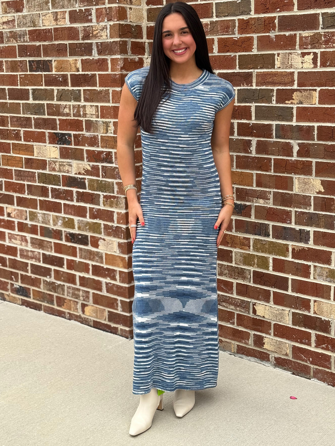 Penelope Midi (Navy Combo)