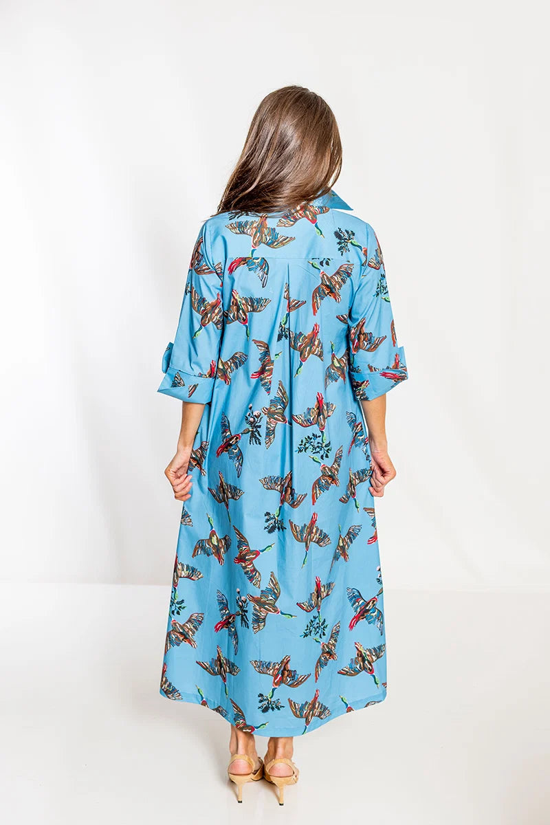 Ruthie Shirt Dress Long (Berry Grove)