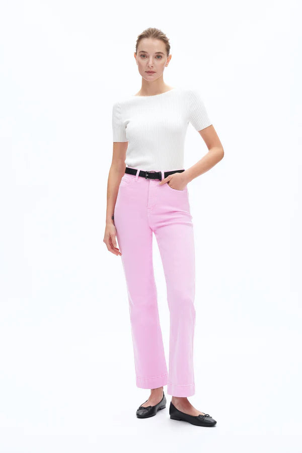 Super High Rise Bootcut (Pink Lady)