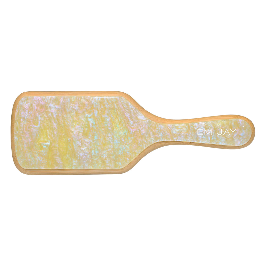 Bamboo Paddle Brush (Lemon Sugar)