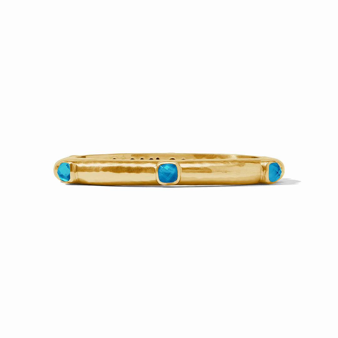 Catalina Hinge Bangle (Iridescent London Blue)
