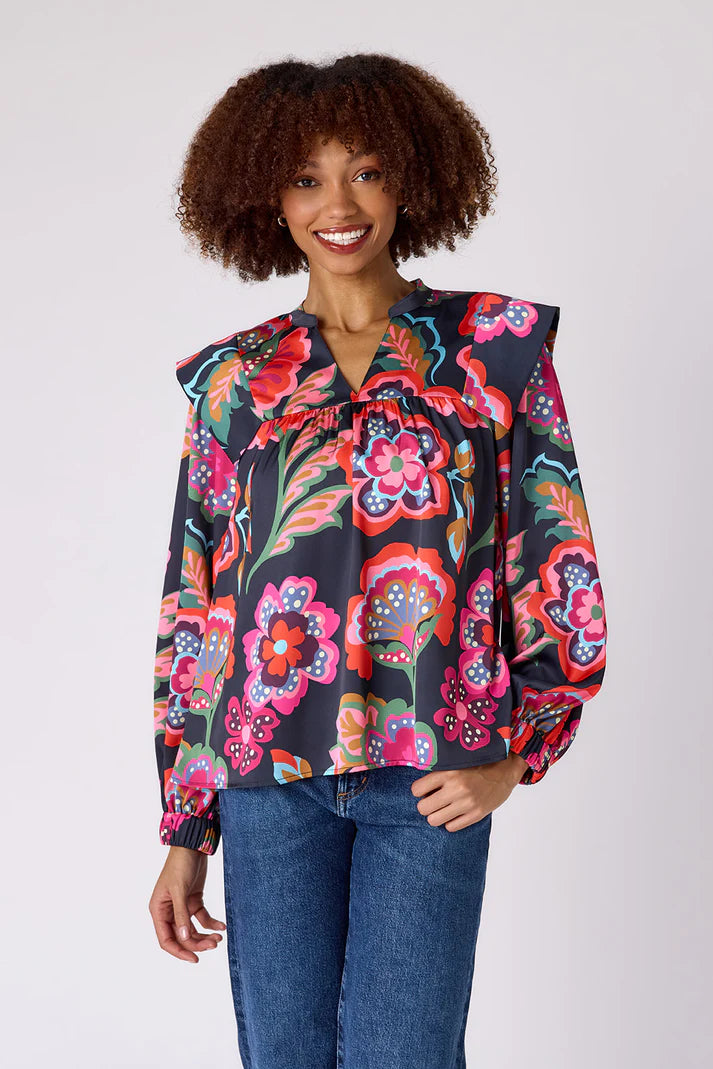 Gaines Top (Cosmic Floral)