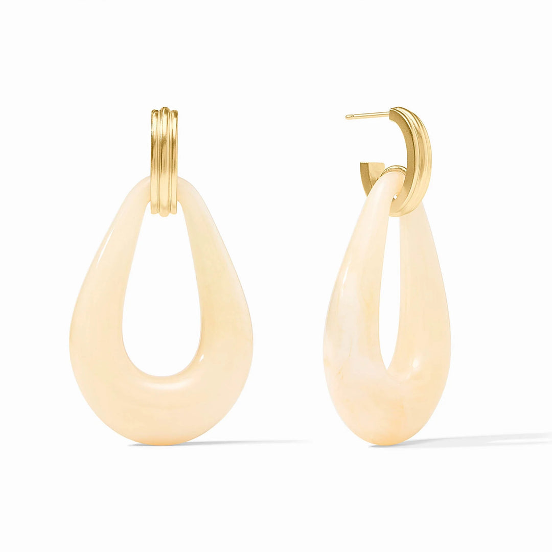 Carnaby Doorknocker Earring (Ivory)