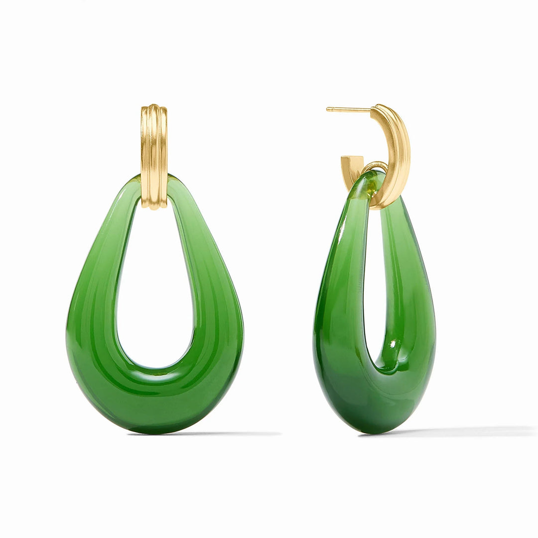 Carnaby Doorknocker Earring (Palmetto Green)