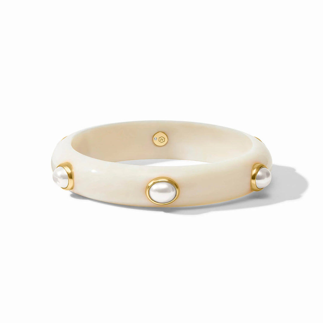 Carnaby Stone Bangle Medium (Pearl)