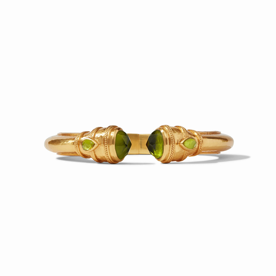 Cannes Demi Cuff (Iridescent Palmetto Green)