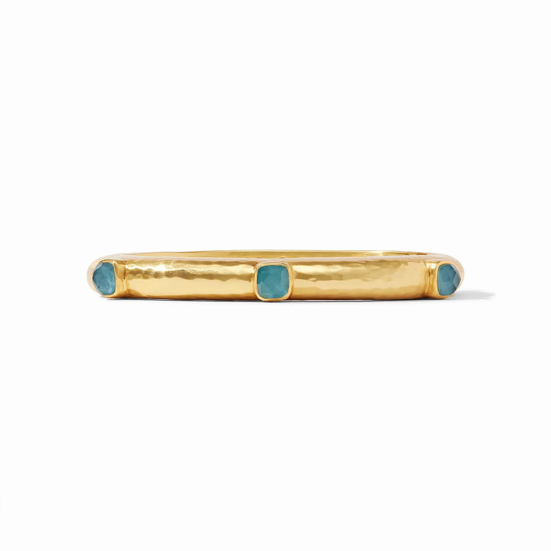 Catalina Hinge Bangle (Iridescent Montana Blue)