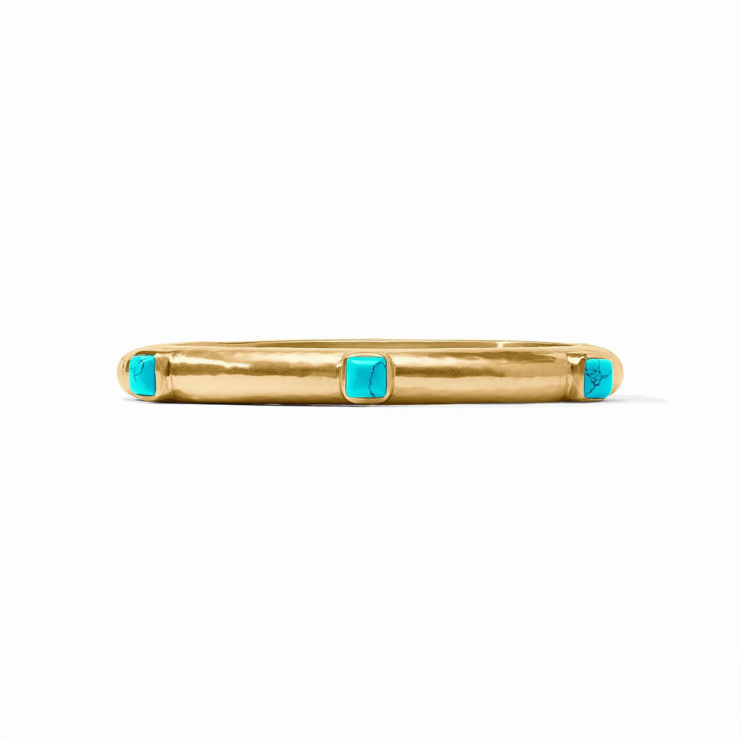 Catalina Hinge Bangle (Turquoise Blue)