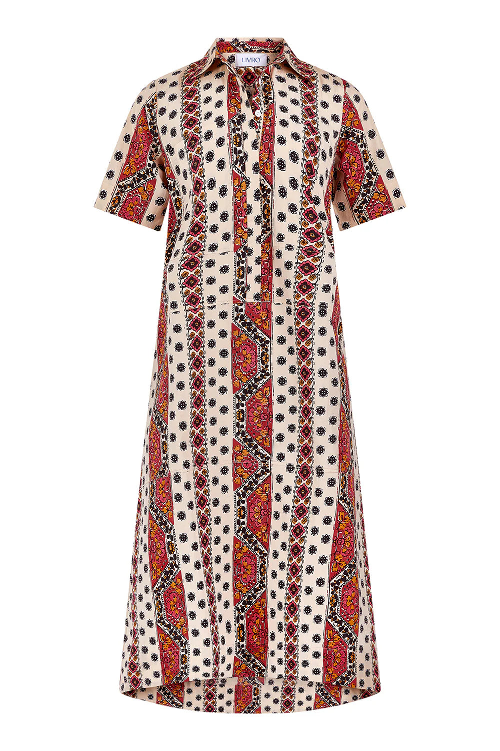 City Dress (Crimson Mosaic)