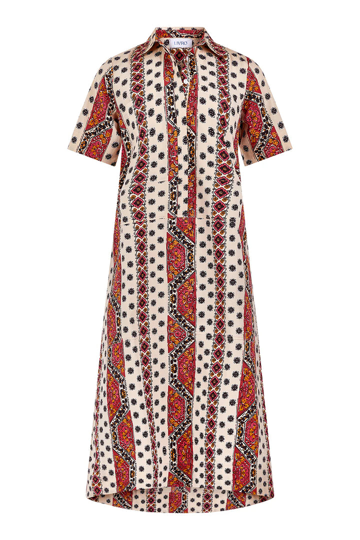 City Dress (Crimson Mosaic)