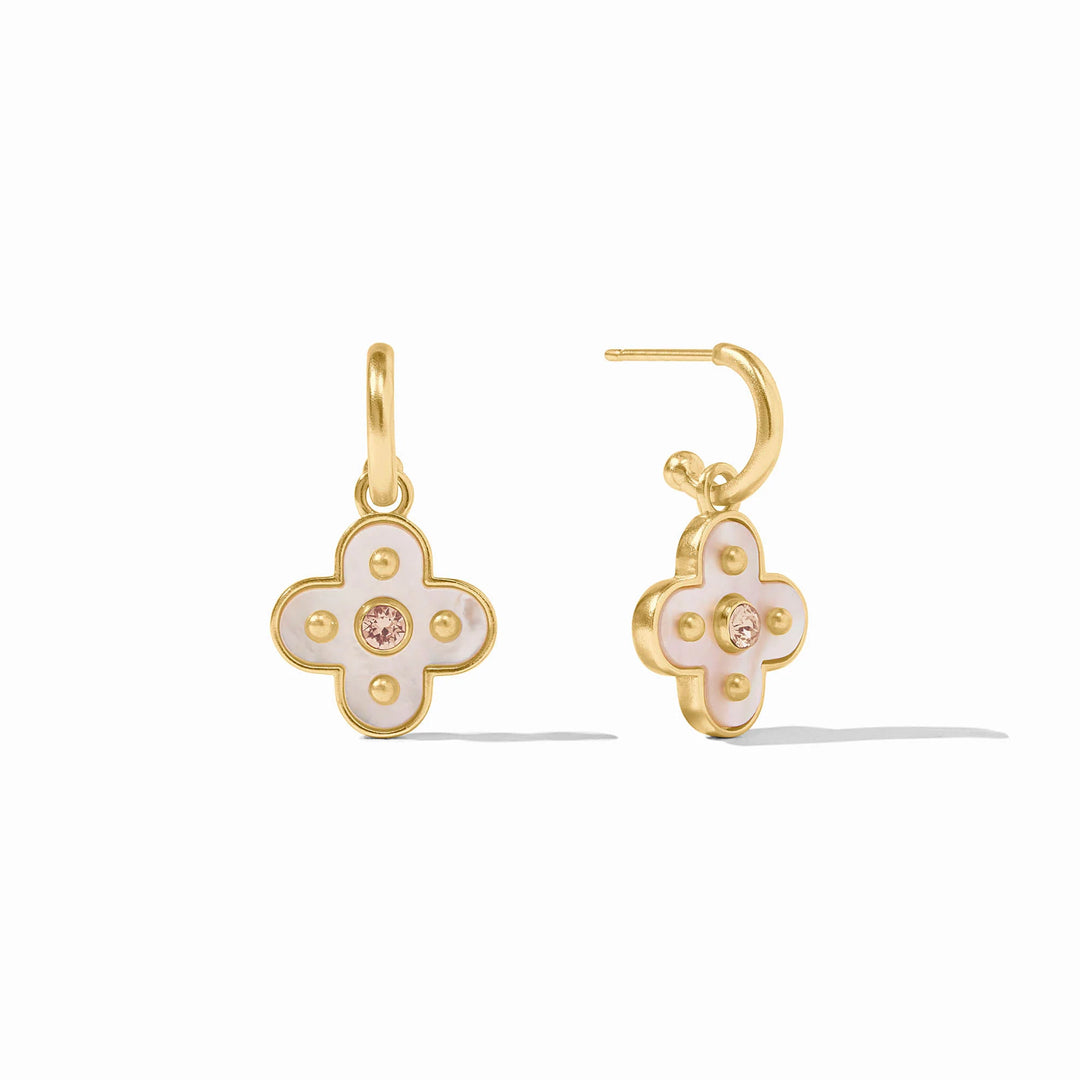 Colette Hoop &amp; Charm Earring (Champagne)